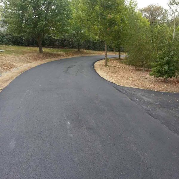 asphalt road repair with active asphalt
